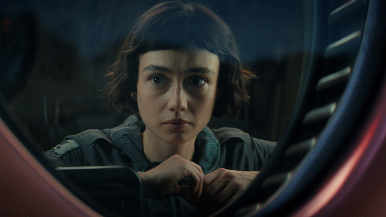 Wendy looks out a ship window in Alien: Earth