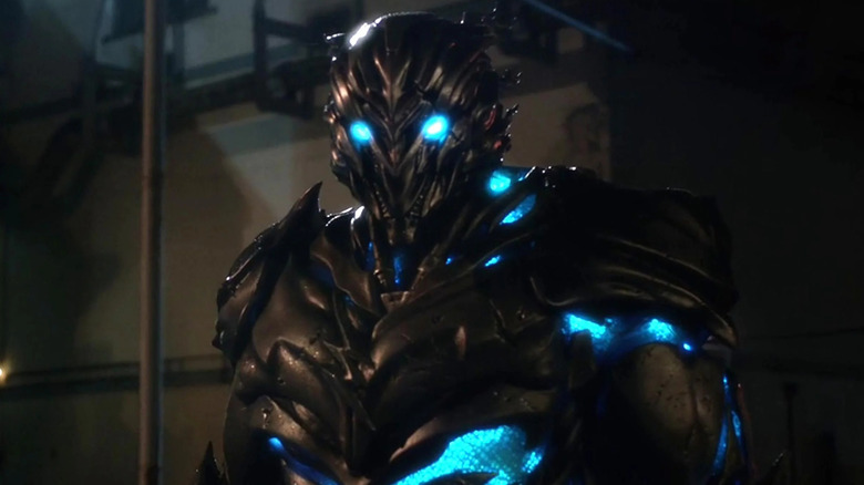 Savitar, the God of Speed, looms in his futuristic armor in The Flash