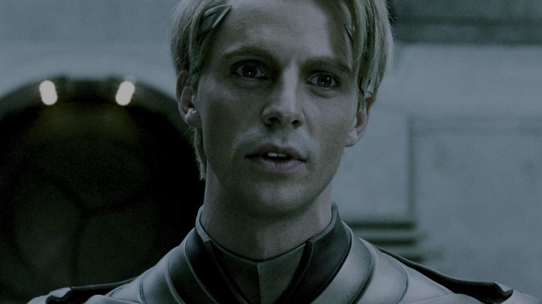 Matthew Goode as Adrian Veidt aka Ozymandias looking intense in Watchmen (2009)
