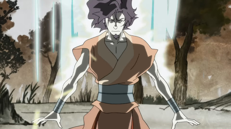 Avatar Wan uses his powers in The Legend of Korra